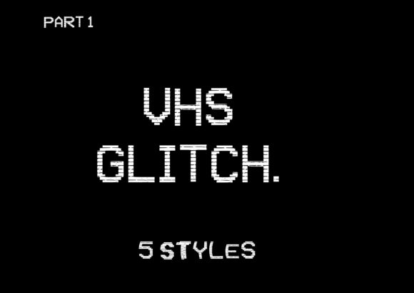 A Real Designer's Review of the VHS Glitch Font Family
