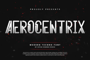 Aerocentrix: A Futuristic Display Typeface for Digital Design