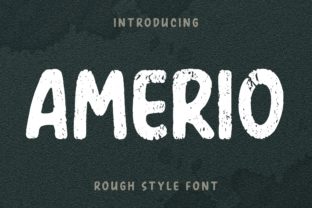 Amerio: A Grunge Font Built for Authentic Branding