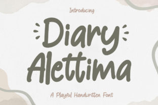 Diary Alettima: A Playful Font for Distinctive Marketing