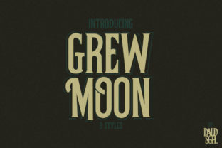 Greymoon: A Vintage Display Font That Creates Character