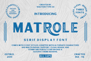 Matrole: A Display Font That Gives You Three Distinct Voices