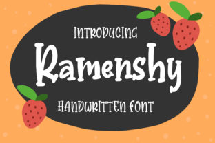 Ramenshy: A Playful Handwritten Font for Your Digital Projects