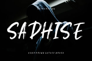 Sadhise: A Gothic Brush Font for Editorial Atmosphere