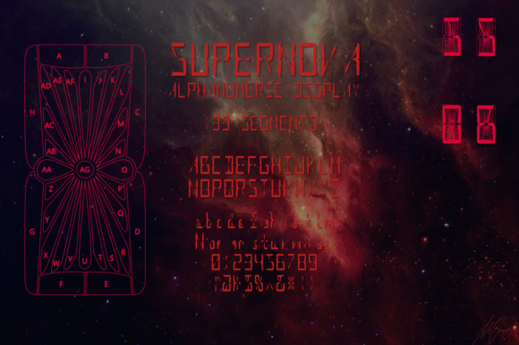 Supernova Alphnum: A Modern Display Font for Digital Design